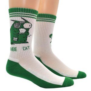 Exploding Kittens Zombie Cat Crew Socks‎ - One Size Fits Most